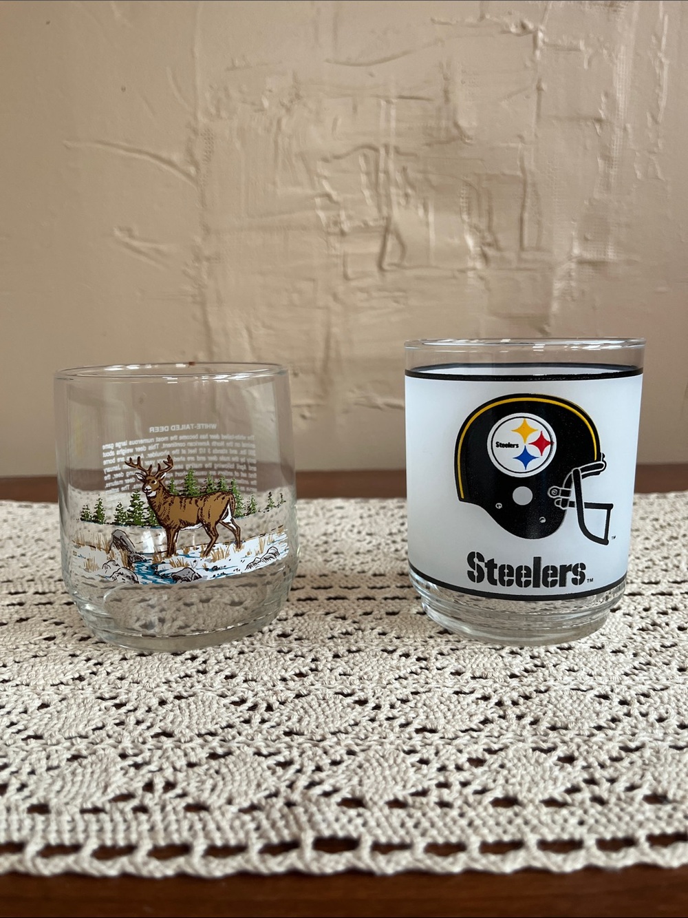 White Logo Whiskey Glass
